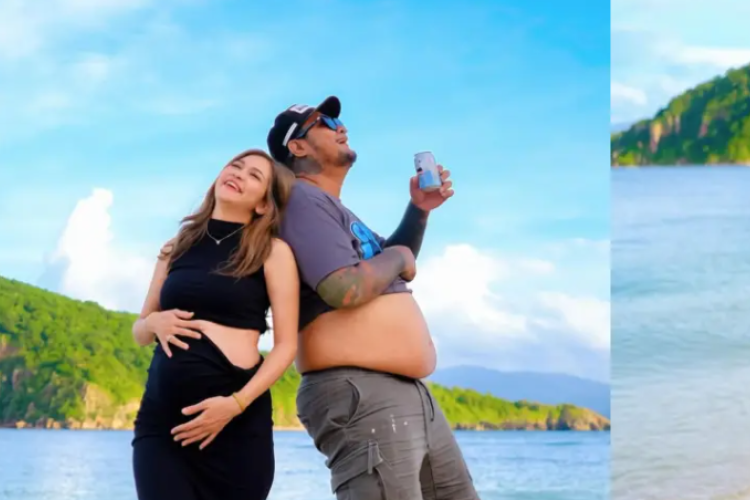 Pamer Foto Baby Bump Saat Liburan ke Pantai, Kehamilan Lindi Fitriyana Istri Musisi Virgoun Jadi Sorotan Warganet