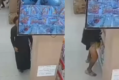 VIRAL! Detik-Detik Modus Maling Kempit Tertangkap CCTV Minimarket di Ngawi, Barang Curian Dijepit di Ketiak