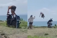 Ngadi-Ngadi! Bule Belgia Lompat ke Laut Dengan Motor Sewaan di Bali Langsung Dideportasi